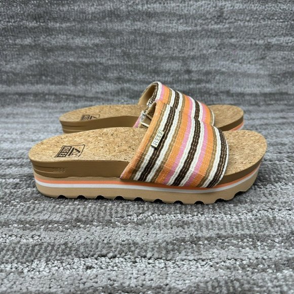 Reef Shoes - REEF Women’s Cushion Scout Hi Sandals Cloud Size 7 Plaid Pattern